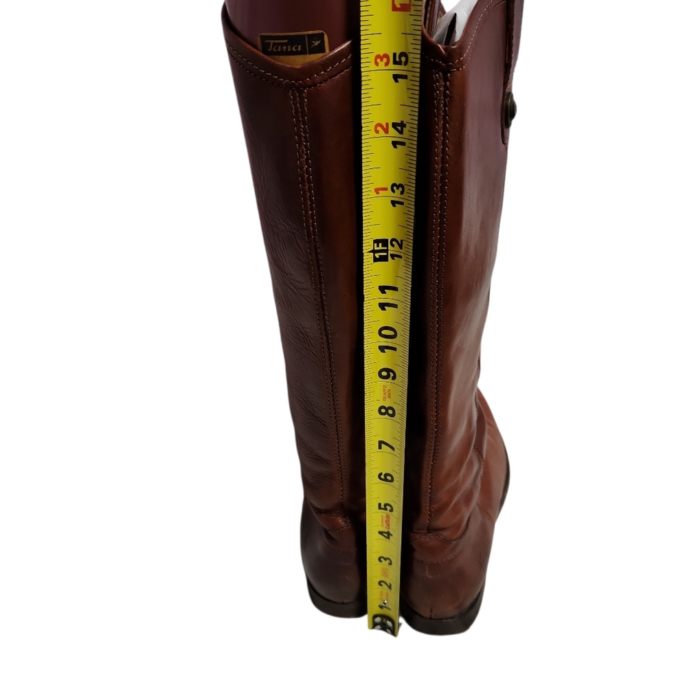 Frye Melissa Chesnut Tall Leather Boots - Picture 4 of 9